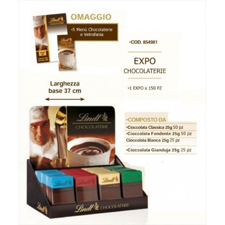 LINDT EXPO' CHOCOLATERIE X 25 BUSTINE 
