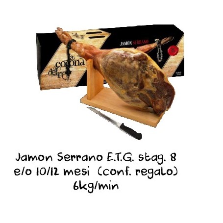 JAMON SERRANO 8MESI CONF. REGALO  6 KG 