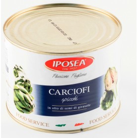 CARCIOFI SPICCHI NAT. IPOSEA KG 2.6 