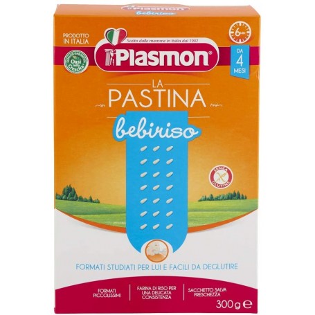 PLASMON PASTINA BEBIRISO 300 GR X 12 