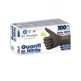 GUANTI SAFE NITRIL BLACK XL 100PZX10 