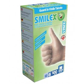 GUANTI SMILEX VINILE TALCATO 100PZ X10 