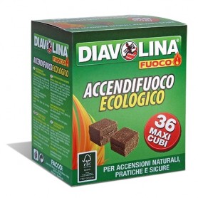 DIAVOLINA ACCENDIF NAT 36 CUBI MAXI X8 