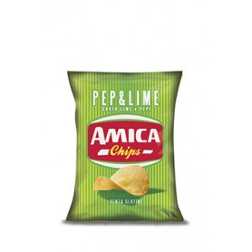 AMICA CHIPS PATATINE LIME&PEPE 25GR X8 