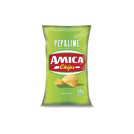 AMICA CHIPS PATATINE LIM&PEPE 50GR X21 