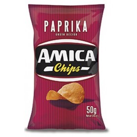 AMICA CHIPS PATATINE PAPRIKA 50GR X21 
