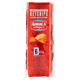 AMICA CHIPS MULTIPACK KETCHUP 25GR X6X12 