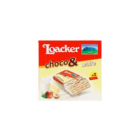 LOACKER CHOCO & WHITE 26GR X3 X10 