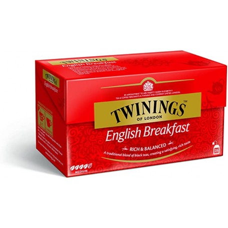 TWININGS TEA ENGLISH BREAKFAST 25FF X 12 