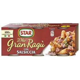 STAR GRAN RAGU SALSICCIA 100GR X3 X8 