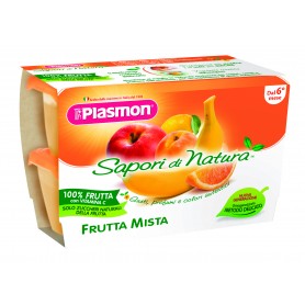 PLASMON SAPORI NATURA FRUTTA M 4X100G X6 