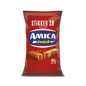 AMICA CHIPS STIKKER 3D 40GR X24 