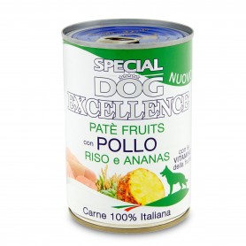 SPECIAL DOG PATE FRUIT POLLO RIS 400GX24 